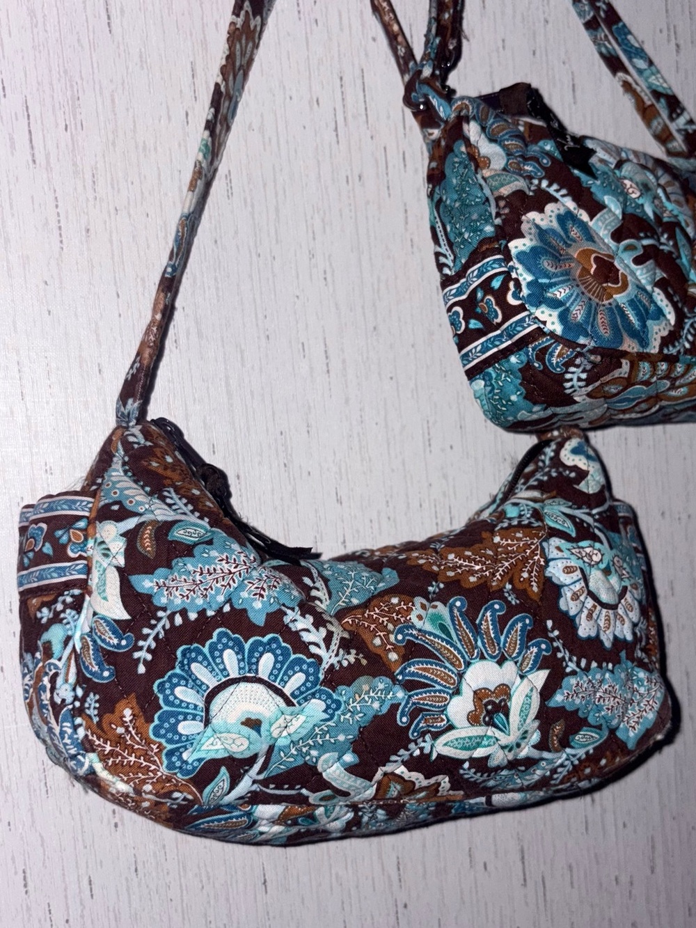 Vera Bradley purse Java blue Maggie mini bag and Amy mini purse bundle
